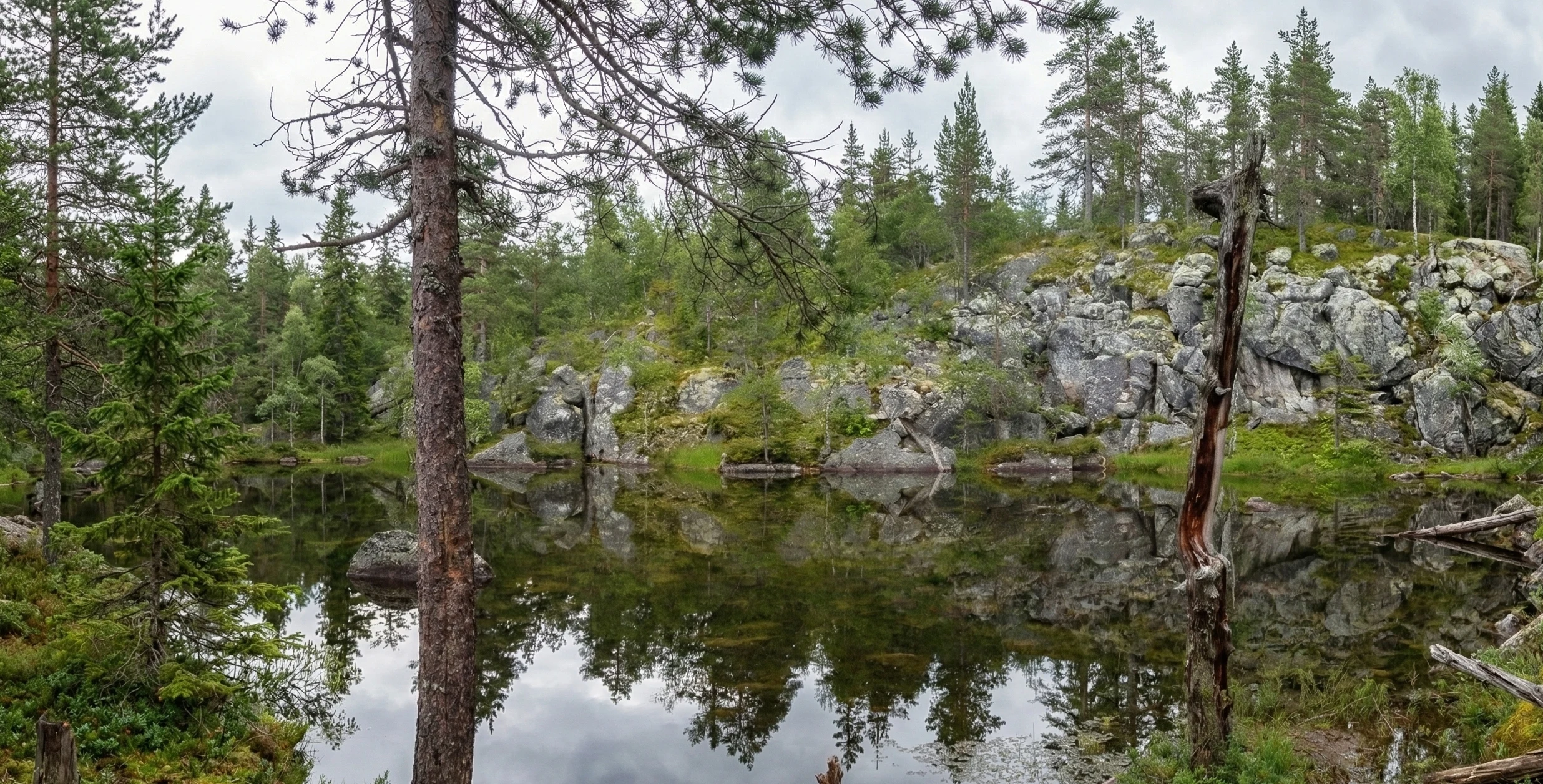 Озеро Эхо — зеркало горы Воттоваара