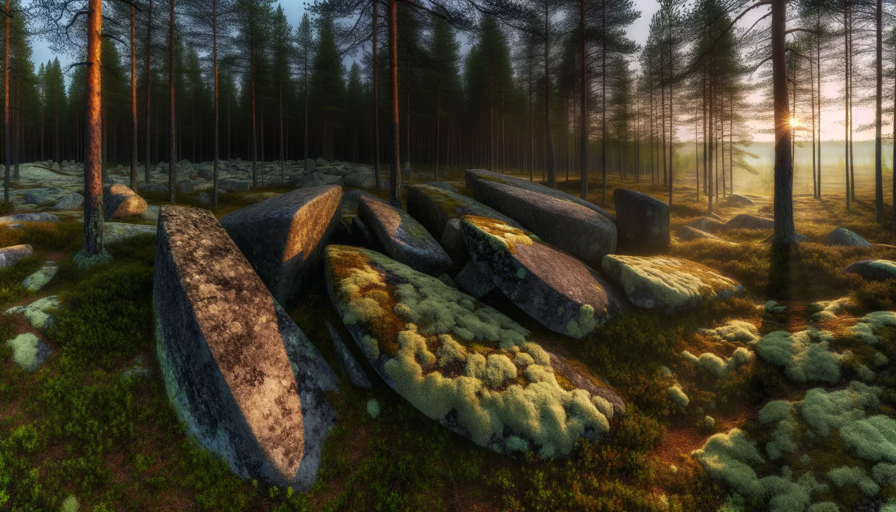 Голова собаки — каменное существо Воттоваары