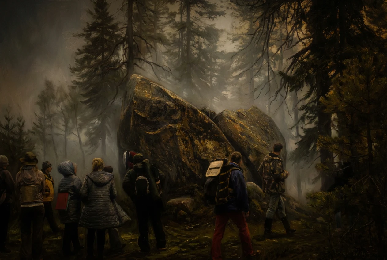 Энергетические Врата — Каменный портал — два вертикальных валуна, образующих проход