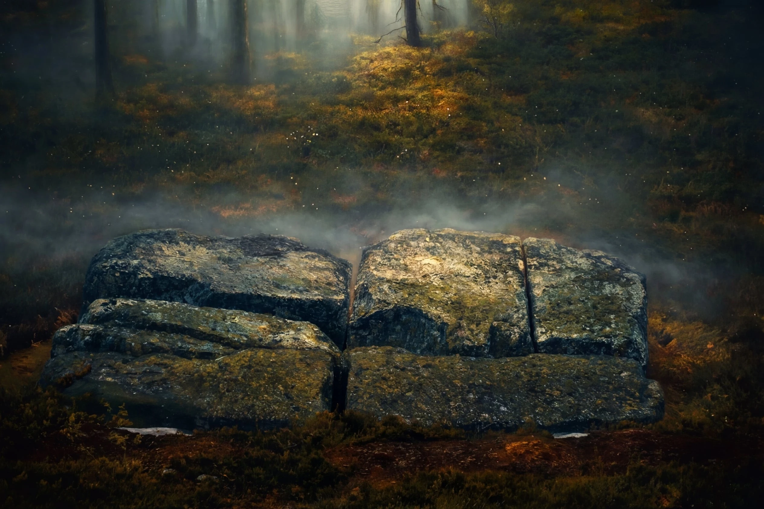 Книга знаний — валун с природными узорами
