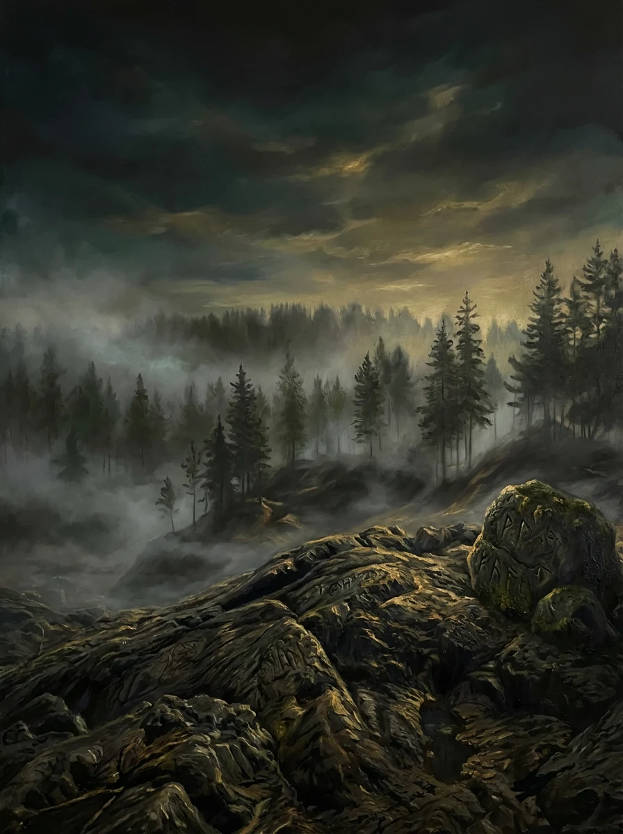 Кратер вулкана на горе Воттоваара