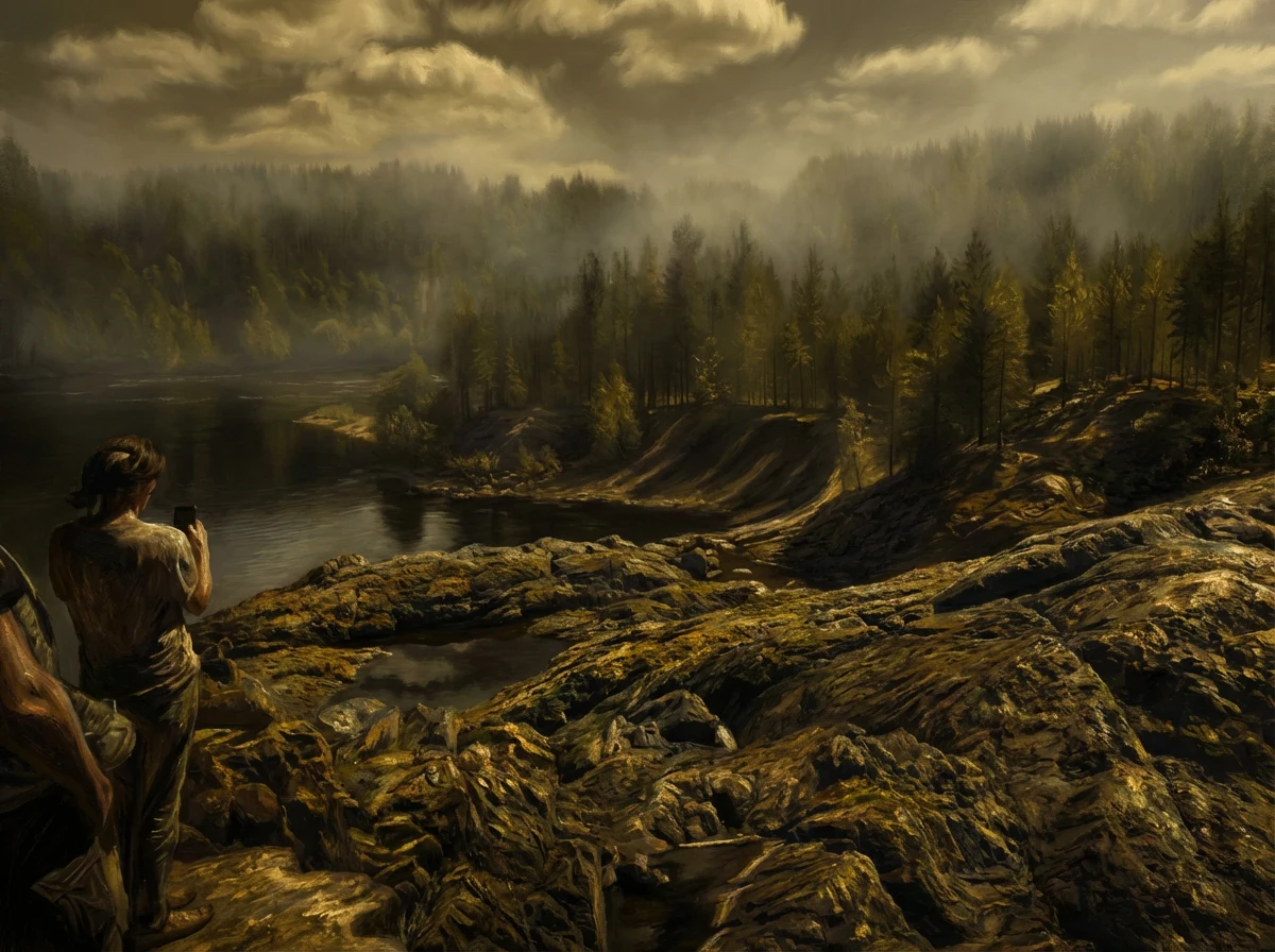 Кратер вулкана на Воттовааре