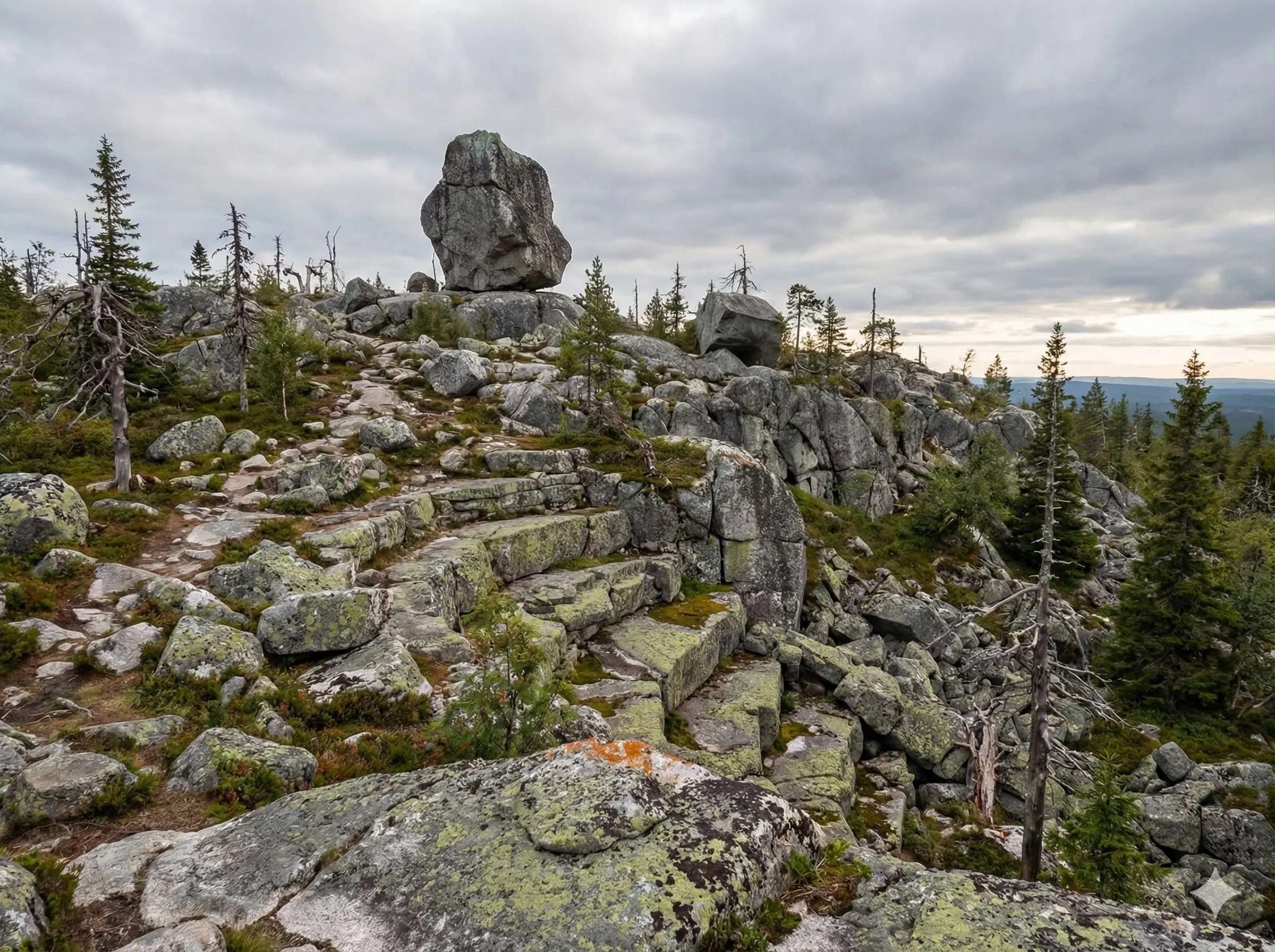 Сейд Укко над природным амфитеатром Воттоваары