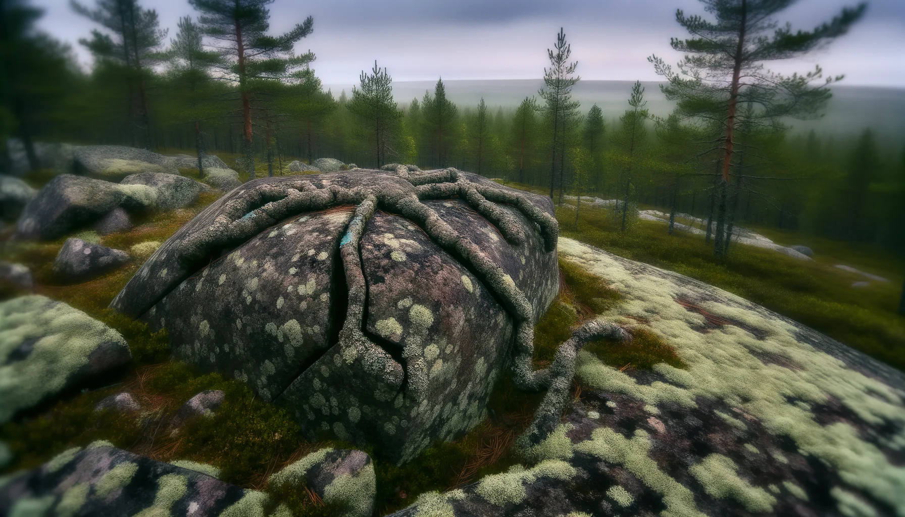 Осьминог — деталь каменных щупалец-отростков