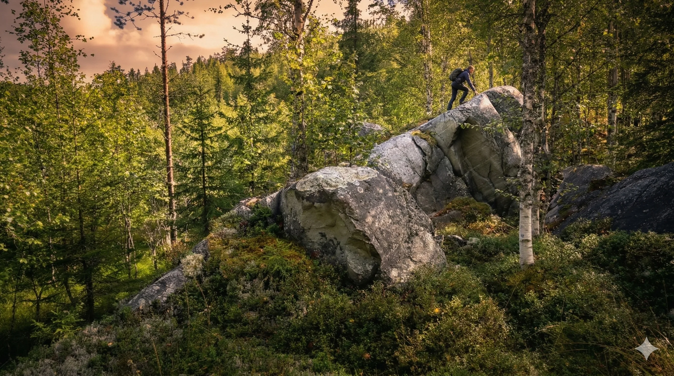 Лесной массив у сейда Дракон, гора Воттоваара