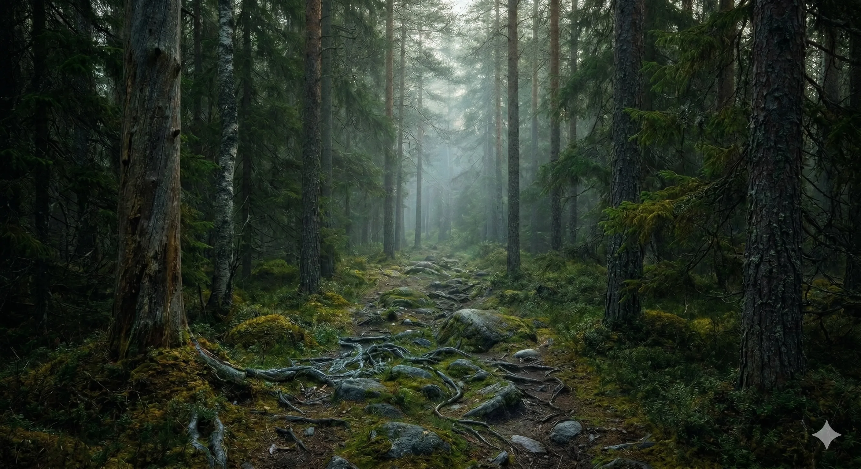 Лесной путь к горе Любви