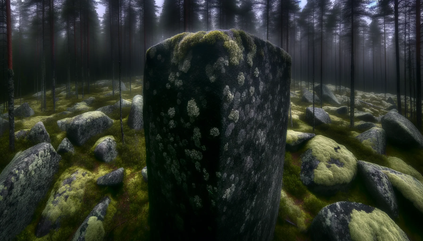 Сейд Страж горы — вертикальный камень на краю плато Воттоваары